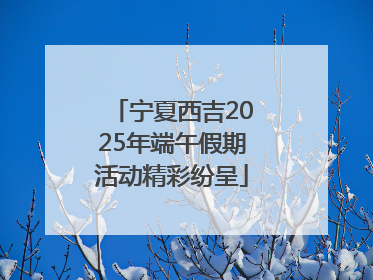 宁夏西吉2025年端午假期活动精彩纷呈