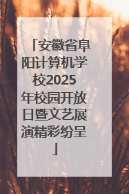 安徽省阜阳计算机学校2025年校园开放日暨文艺展演精彩纷呈