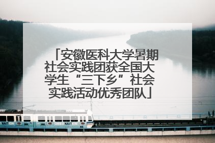 安徽医科大学暑期社会实践团获全国大学生“三下乡”社会实践活动优秀团队