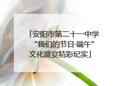 安阳市第二十一中学“我们的节日·端午”文化盛宴精彩纪实