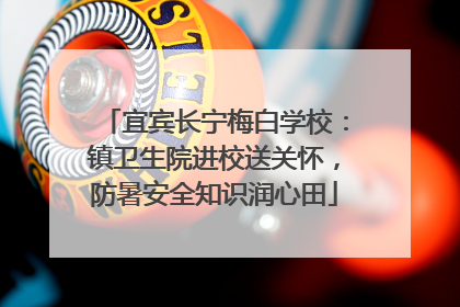 宜宾长宁梅白学校：镇卫生院进校送关怀，防暑安全知识润心田