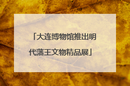 大连博物馆推出明代藩王文物精品展