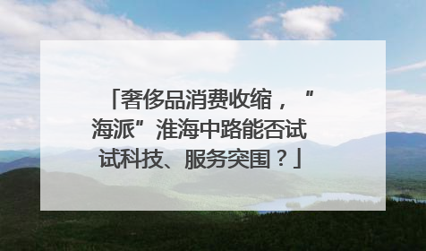 奢侈品消费收缩，“海派”淮海中路能否试试科技、服务突围？