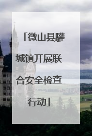 微山县驩城镇开展联合安全检查行动