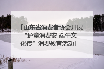 山东省消费者协会开展 “护童消费安 端午文化传”消费教育活动