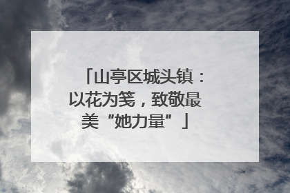 山亭区城头镇：以花为笺，致敬最美“她力量”