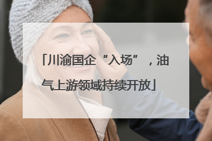 川渝国企“入场”，油气上游领域持续开放