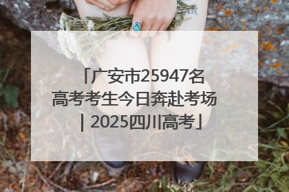 广安市25947名高考考生今日奔赴考场｜2025四川高考