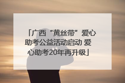 广西“黄丝带”爱心助考公益活动启动 爱心助考20年再升级