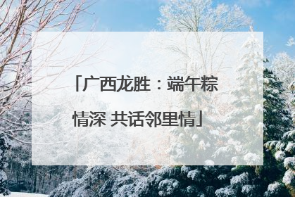 广西龙胜：端午粽情深 共话邻里情