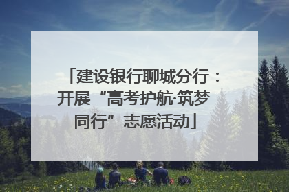 建设银行聊城分行：开展“高考护航·筑梦同行”志愿活动
