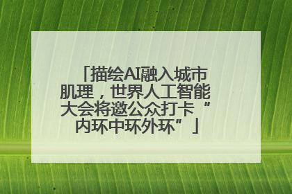 描绘AI融入城市肌理，世界人工智能大会将邀公众打卡“内环中环外环”