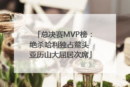 总决赛MVP榜：绝杀哈利独占鳌头 亚历山大屈居次席