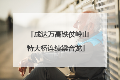 成达万高铁仗岭山特大桥连续梁合龙