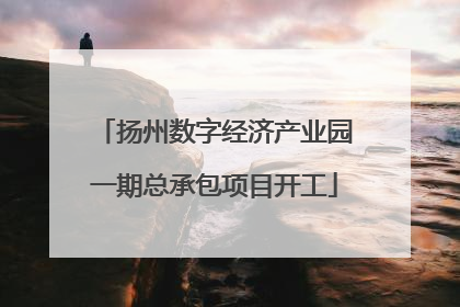 扬州数字经济产业园一期总承包项目开工
