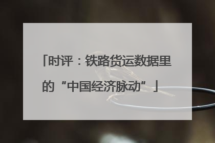 时评：铁路货运数据里的“中国经济脉动”