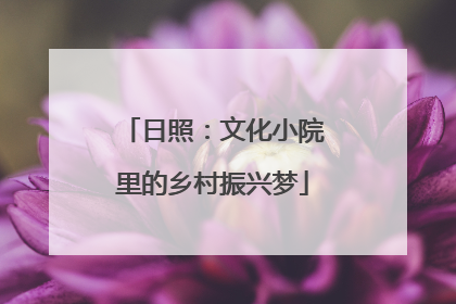 日照：文化小院里的乡村振兴梦