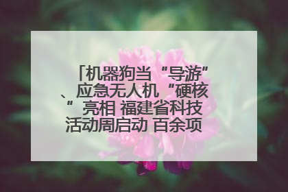机器狗当“导游”、应急无人机“硬核”亮相 福建省科技活动周启动 百余项特色活动酷炫来袭