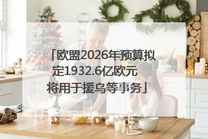 欧盟2026年预算拟定1932.6亿欧元 将用于援乌等事务