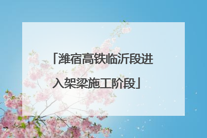 潍宿高铁临沂段进入架梁施工阶段