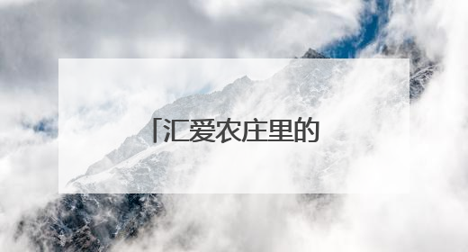 汇爱农庄里的“童心愿”