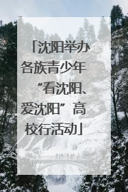 沈阳举办各族青少年“看沈阳、爱沈阳”高校行活动