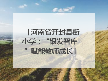河南省开封县街小学：“银发智库”赋能教师成长