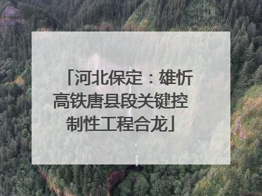 河北保定：雄忻高铁唐县段关键控制性工程合龙