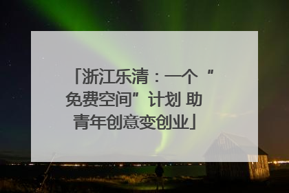 浙江乐清：一个“免费空间”计划 助青年创意变创业