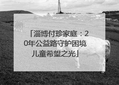 淄博付珍家庭：20年公益路守护困境儿童希望之光