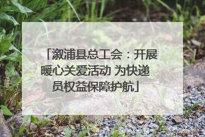 溆浦县总工会：开展暖心关爱活动 为快递员权益保障护航