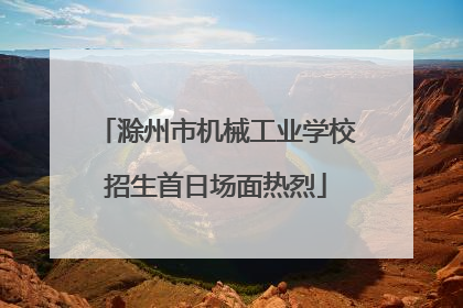 滁州市机械工业学校招生首日场面热烈