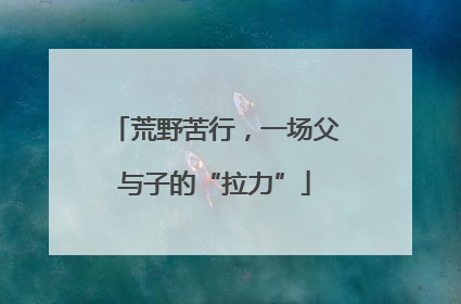 荒野苦行，一场父与子的“拉力”