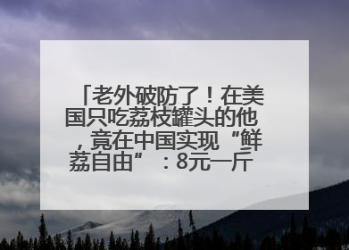 老外破防了！在美国只吃荔枝罐头的他，竟在中国实现“鲜荔自由”：8元一斤敞开吃！