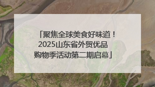 聚焦全球美食好味道！2025山东省外贸优品购物季活动第二期启幕