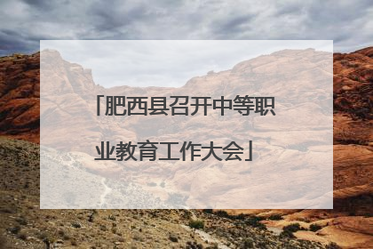 肥西县召开中等职业教育工作大会