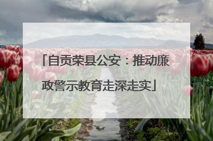 自贡荣县公安：推动廉政警示教育走深走实