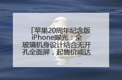 苹果20周年纪念版iPhone曝光：全玻璃机身设计结合无开孔全面屏，起售价或达1.45万人民币