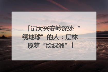 记大兴安岭深处“绣地球”的人：层林揽梦“绘绿洲”