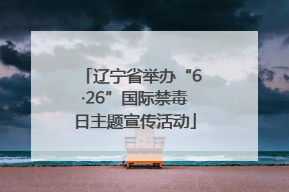 辽宁省举办“6·26”国际禁毒日主题宣传活动