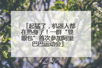 起猛了，机器人都在热身了！一群“显眼包”首次参加阿里巴巴运动会