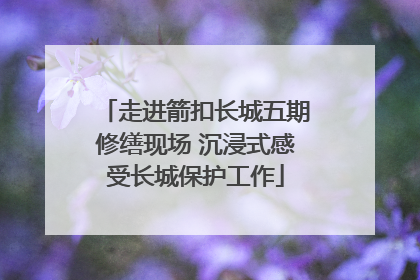 走进箭扣长城五期修缮现场 沉浸式感受长城保护工作