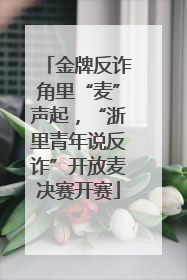 金牌反诈角里“麦”声起，“浙里青年说反诈”开放麦决赛开赛