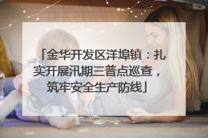 金华开发区洋埠镇：扎实开展汛期三普点巡查，筑牢安全生产防线