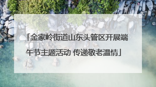 金家岭街道山东头管区开展端午节主题活动 传递敬老温情