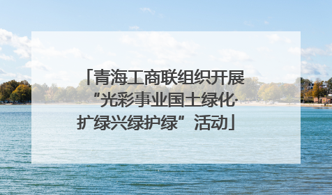 青海工商联组织开展“光彩事业国土绿化·扩绿兴绿护绿”活动