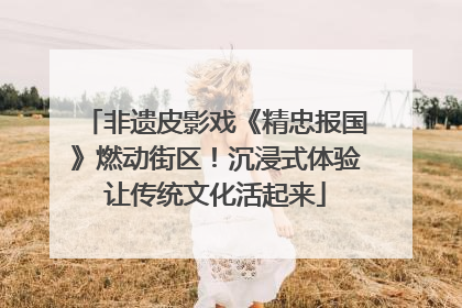 非遗皮影戏《精忠报国》燃动街区！沉浸式体验让传统文化活起来