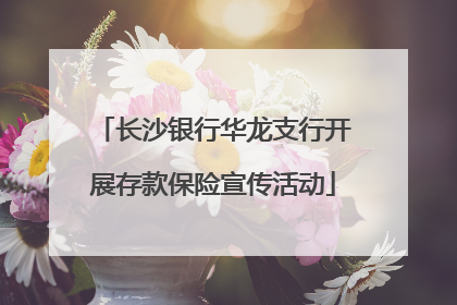 长沙银行华龙支行开展存款保险宣传活动