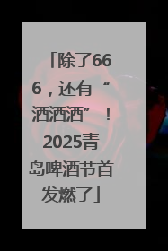 除了666，还有“酒酒酒”！2025青岛啤酒节首发燃了