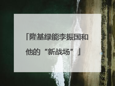 隆基绿能李振国和他的“新战场”